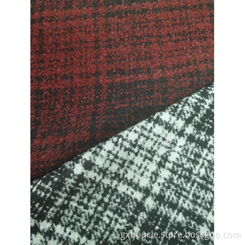 Boucle Mode Tartan Design Stoff